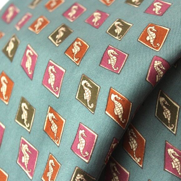 New Dusty Green Nautical Motive Men's Cravat Ascot Gift‎ Box A067 - Picture 8 of 10